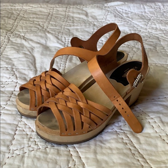 Swedish Hasbeens Shoes - Braided Swedish Hasbeens Sandals size 36